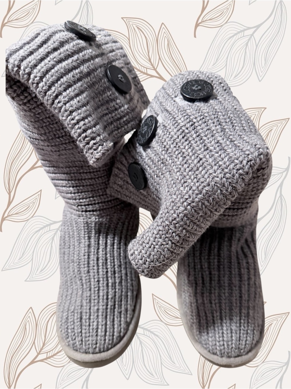 🌸UGG CLASSIC CARDY KNIT WINTER BOOTS
